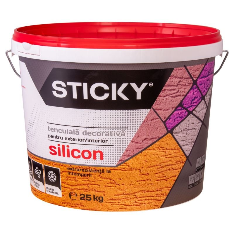 Силиконовая декоративная штукатурка STICKY, фотография товара