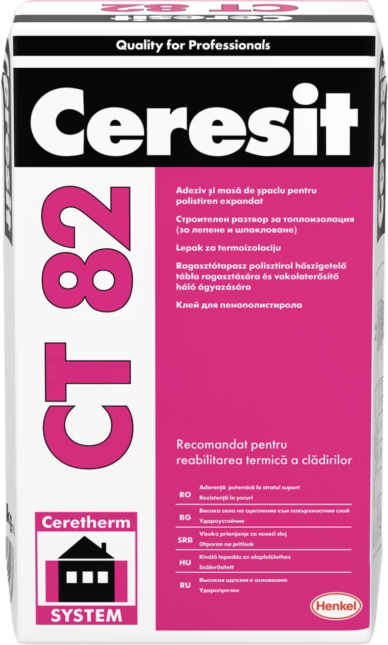CERESIT CT 82 - Mortar adeziv și masă de șpaclu pentru polistiren, fotografia produsului