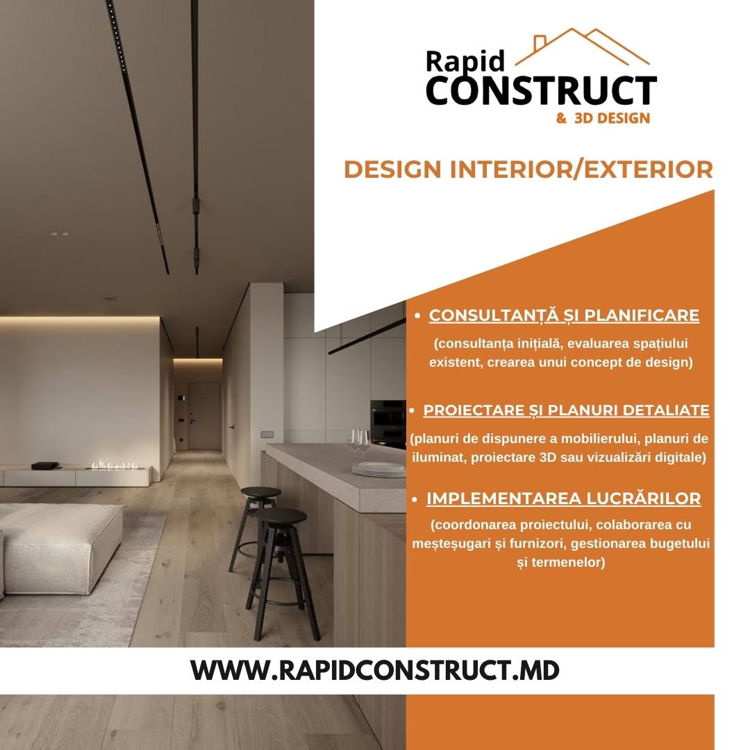 Design arhitectural – interior & exterior